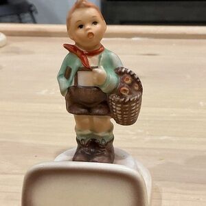 Hummel Figurine with Green and Brown Accents